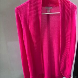 Lilly Pulitzer Bright Pink Amalie Cardigan like new, worn once